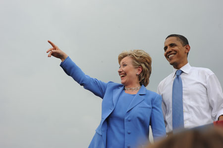 Obama and Hillary