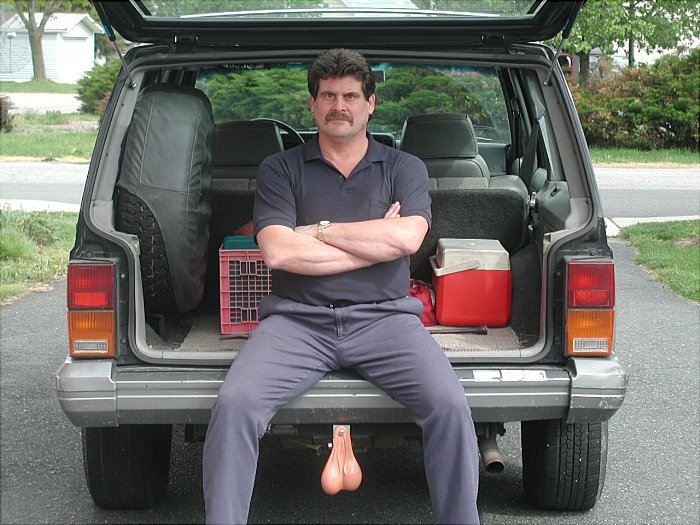 Truck Balls Hanging From Jeep Cherokee